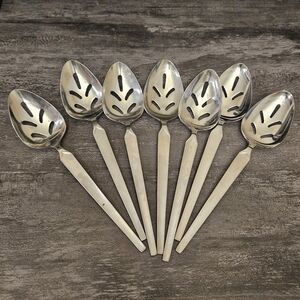 MCM Stainless Steel Slotted Serving Spoons
